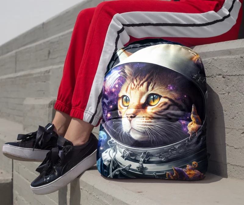 Space Suit Cat with a Space Ship Backpack 1