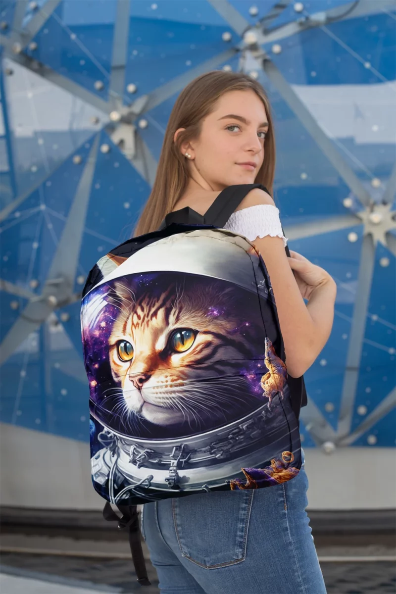 Space Suit Cat with a Space Ship Backpack 2