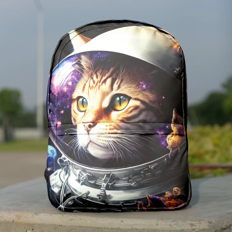 Space Suit Cat with a Space Ship Backpack