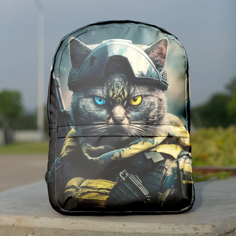 Special Forces Cat Portrait Backpack