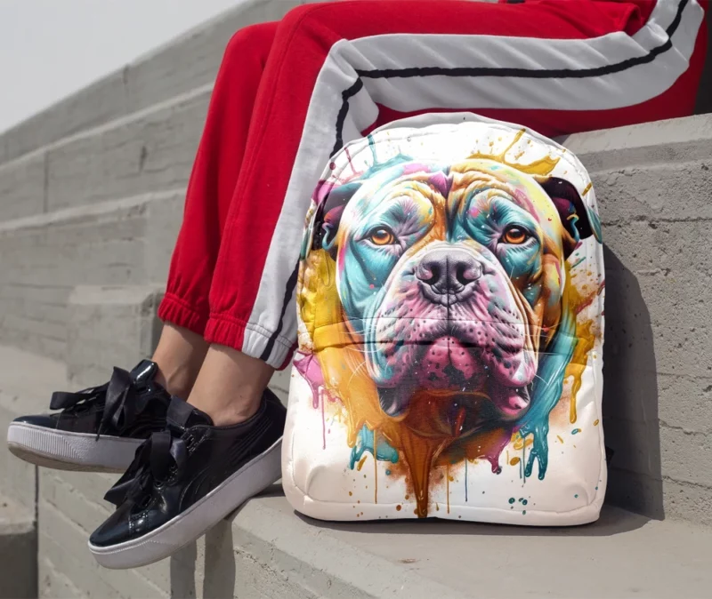 Splash Art Dog Print Backpack 1