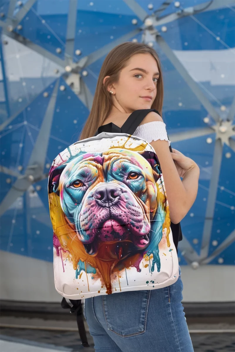 Splash Art Dog Print Backpack 2