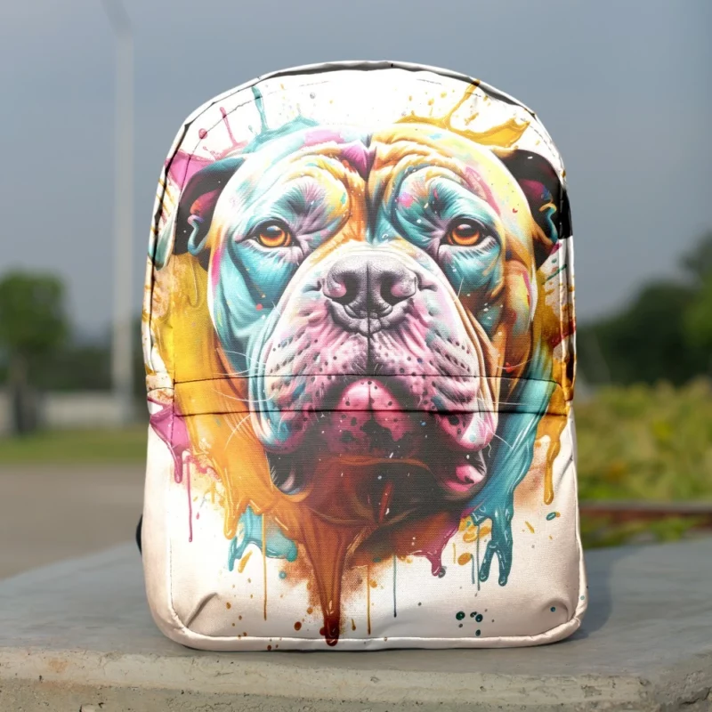 Splash Art Dog Print Backpack
