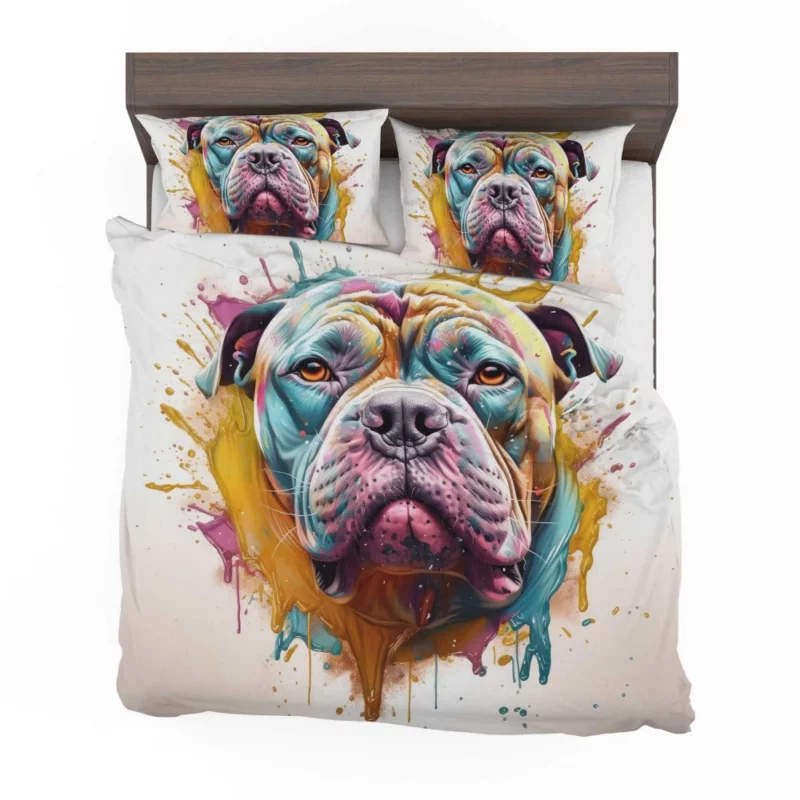 Splash Art Dog Print Bedding Set 2
