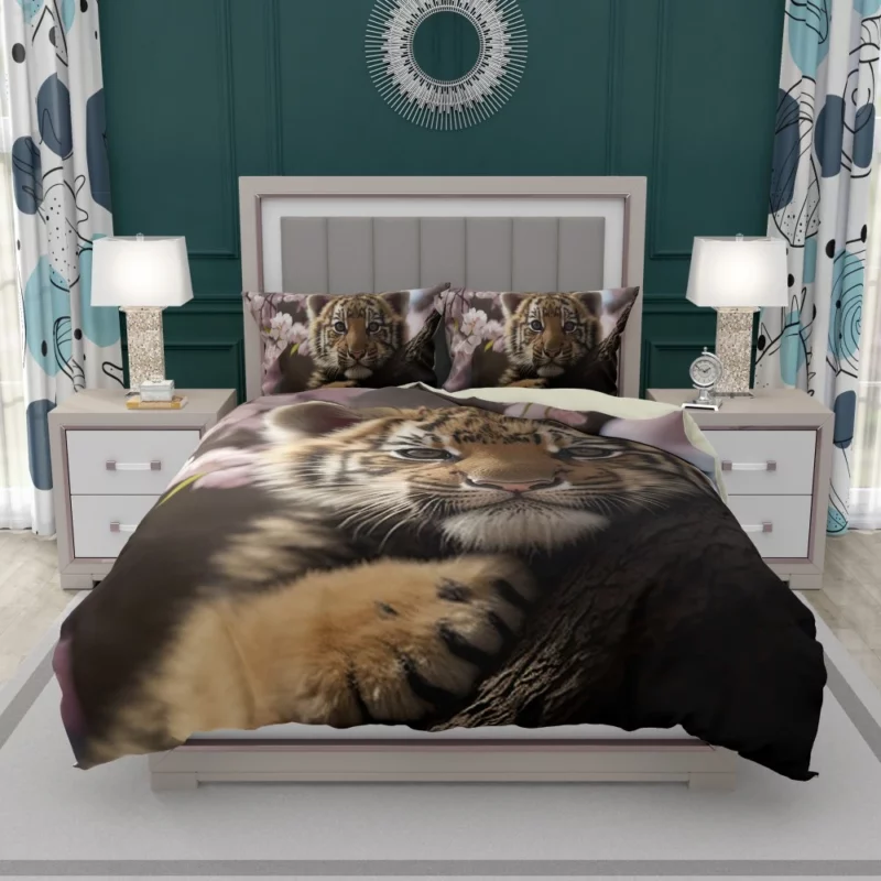 Springtime Baby Tiger Bedding Set 1