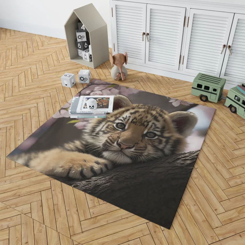 Springtime Baby Tiger Rug 1