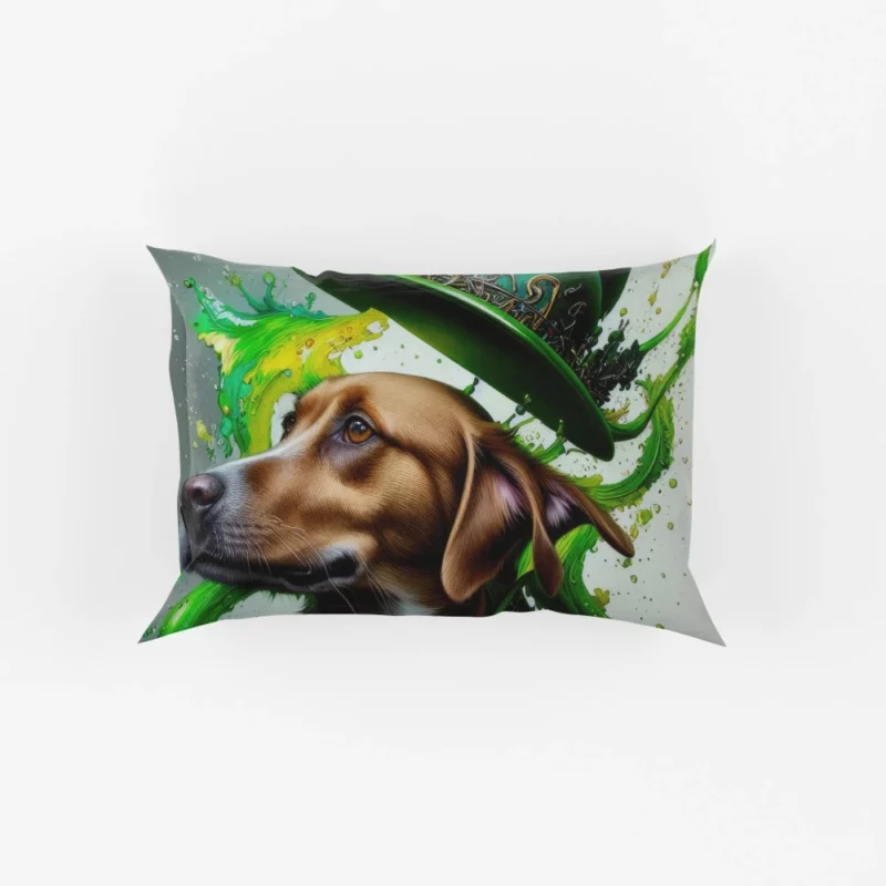 St. Patrick's Day Dog Print Pillow Cases