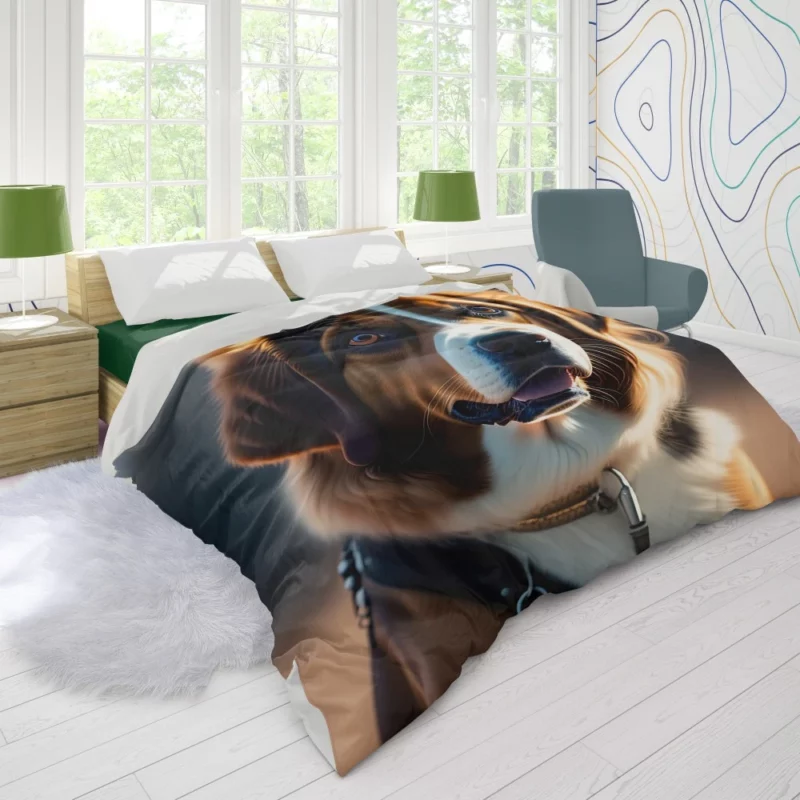 Standing Field Dog Duvet Cover