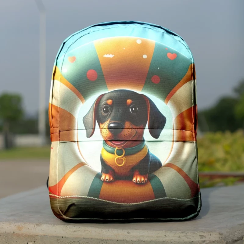 Summer Inflatable Puppy Print Backpack