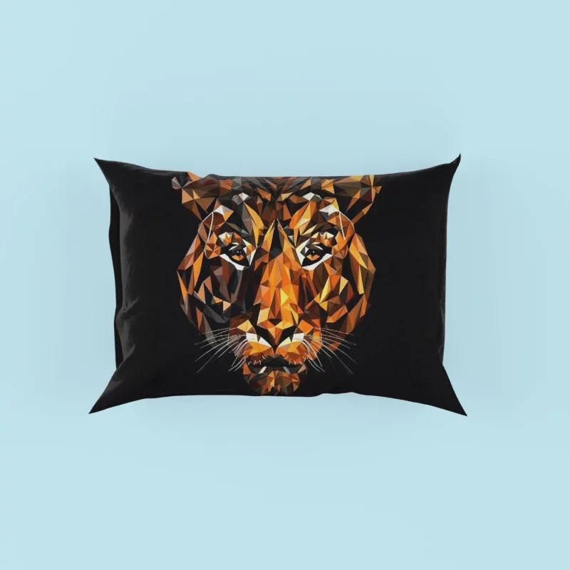 Tiger Figure in Window Display Pillow Cases