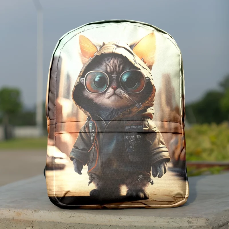 Tiny Realistic Kawaii Cat Backpack