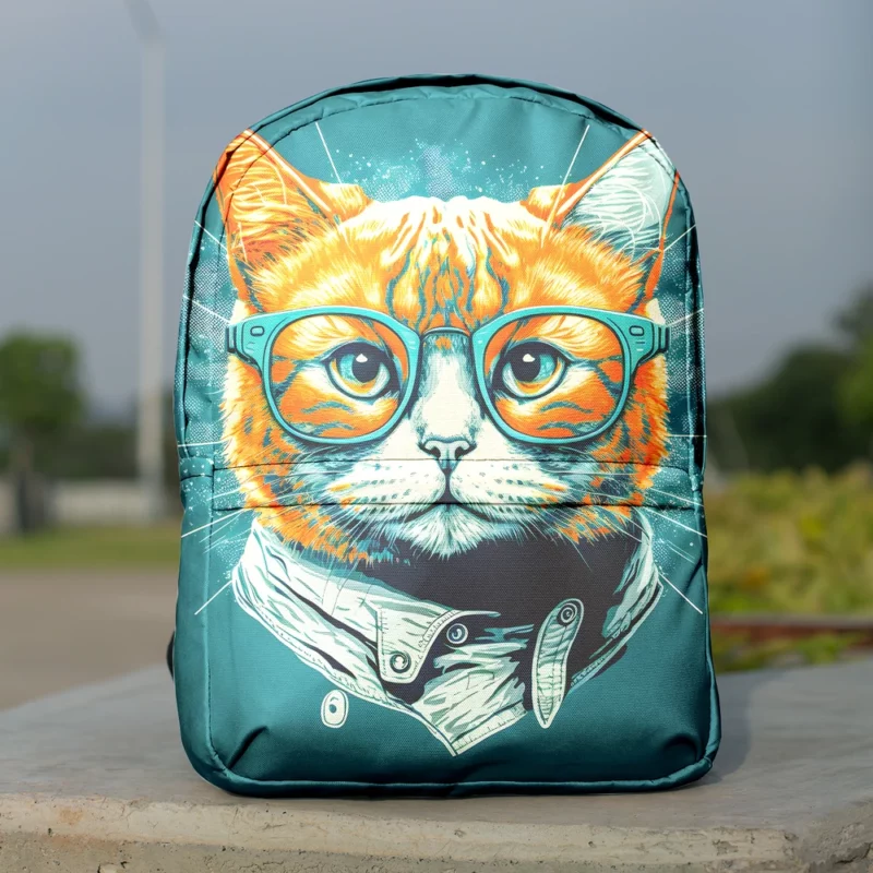 Unique Pop Art Cat Design Backpack