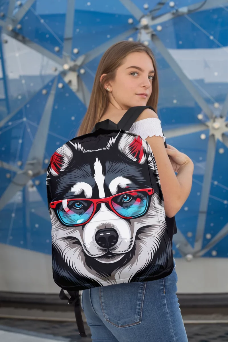 Whimsical Doggie Drawing Portrait Backpack 2