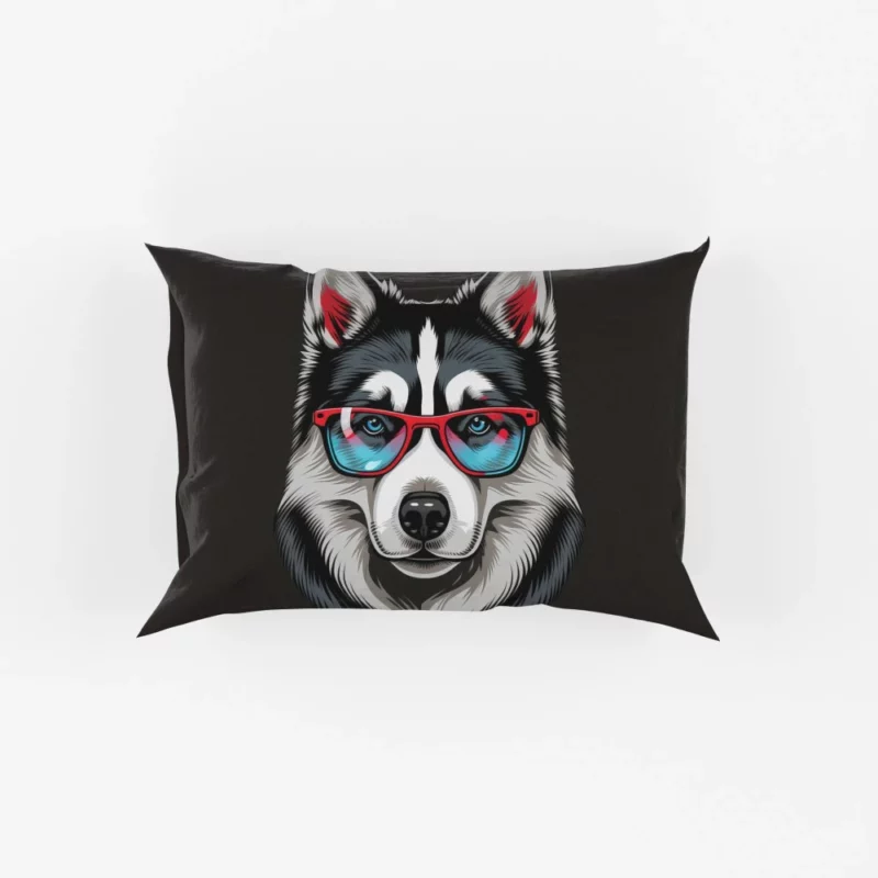 Whimsical Doggie Drawing Portrait Pillow Cases