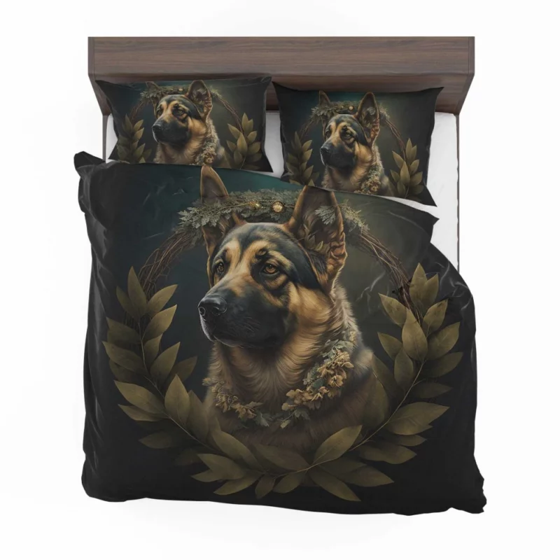 Wreathed Dog Bedding Set 2