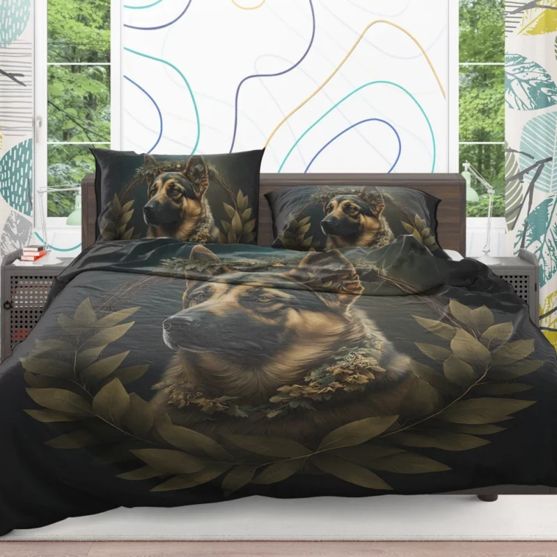 Wreathed Dog Bedding Set