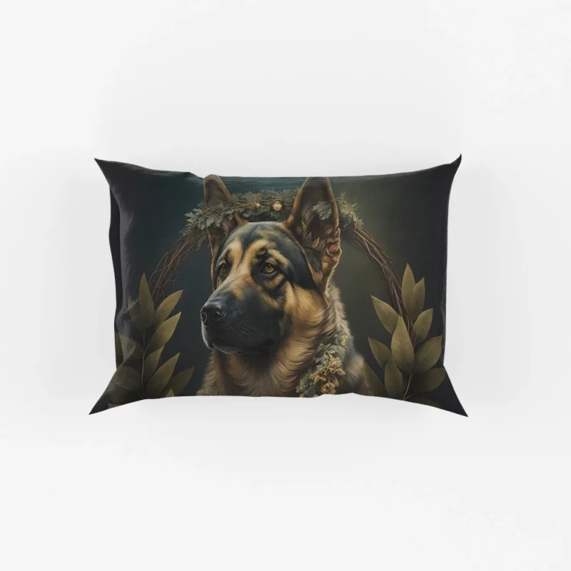 Wreathed Dog Pillow Cases