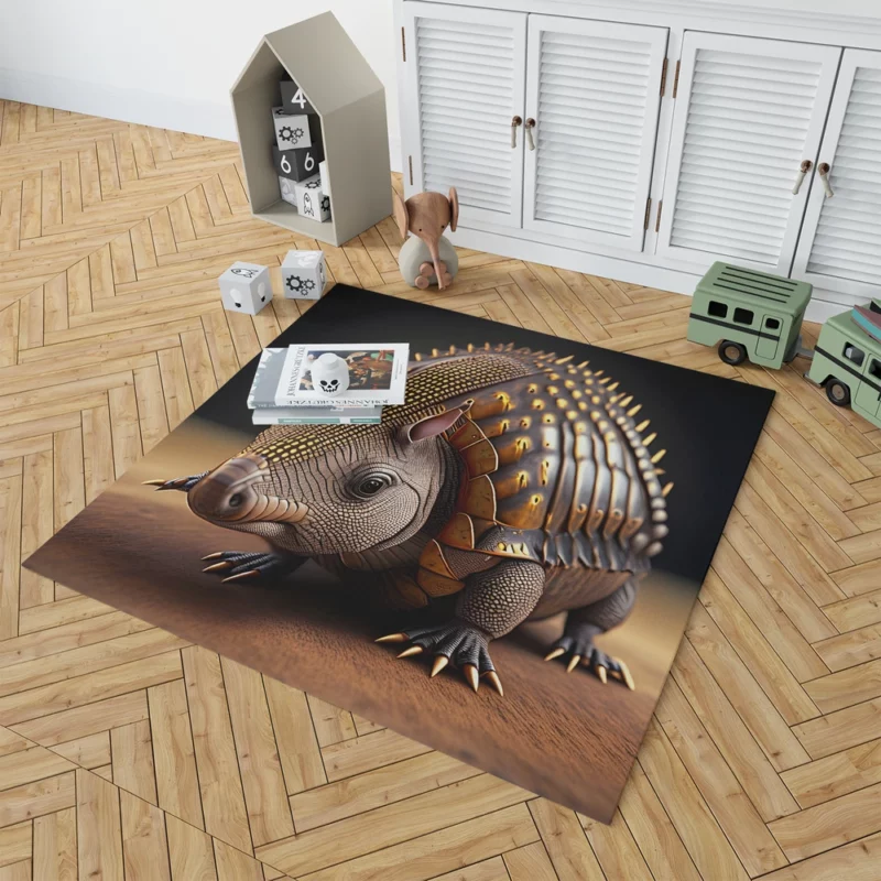 3D Armadillo Animation Rug 1