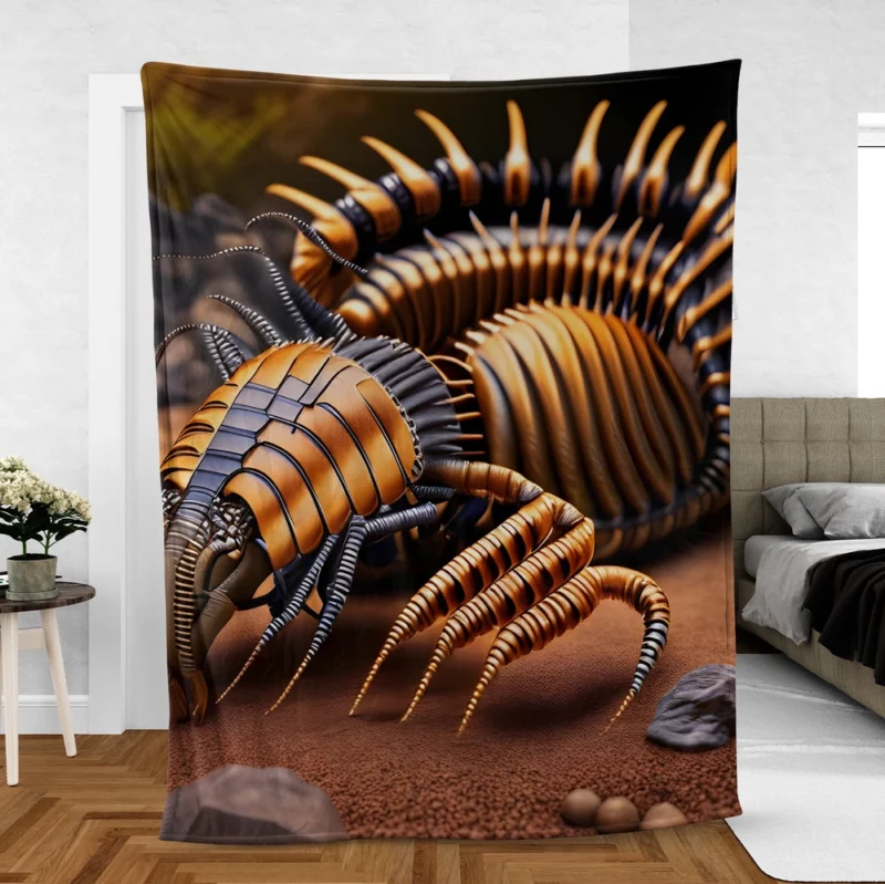 3D Arthropleura Animation Fleece Blanket