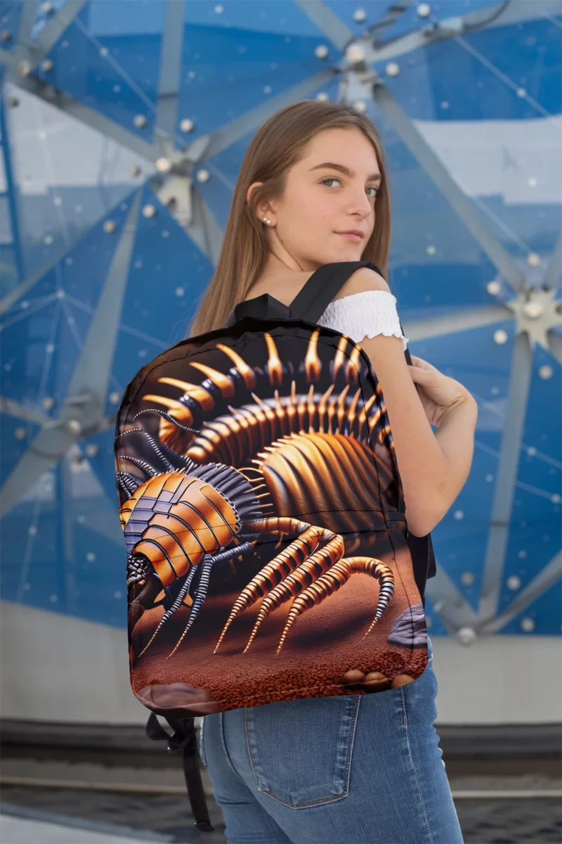 3D Arthropleura Animation Minimalist Backpack 2