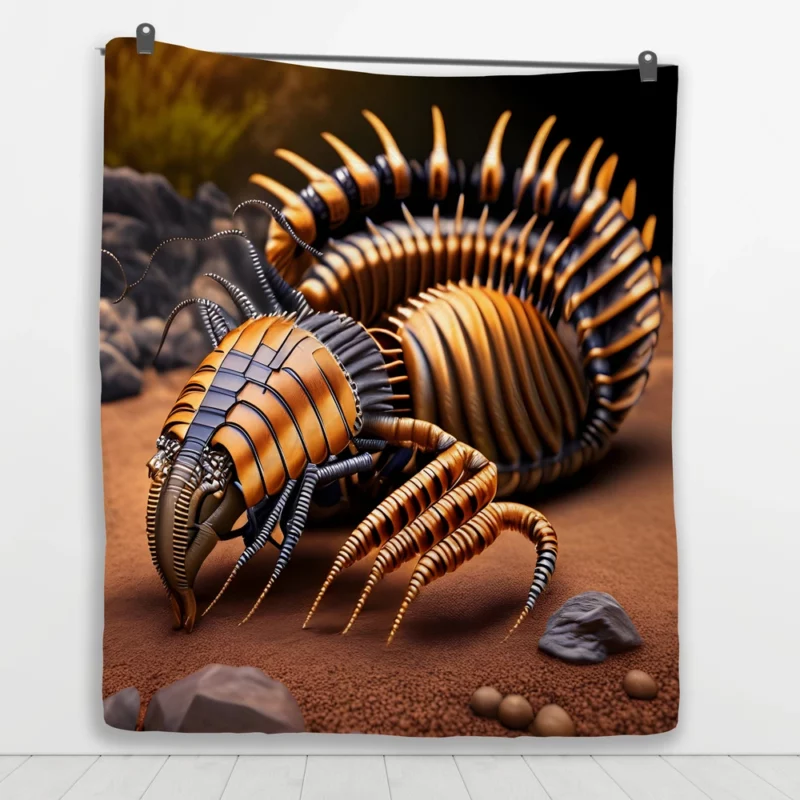 3D Arthropleura Animation Quilt Blanket 1