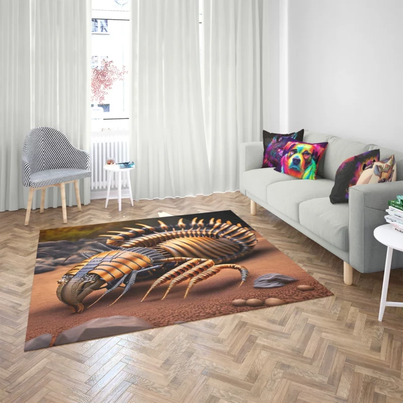 3D Arthropleura Animation Rug 2