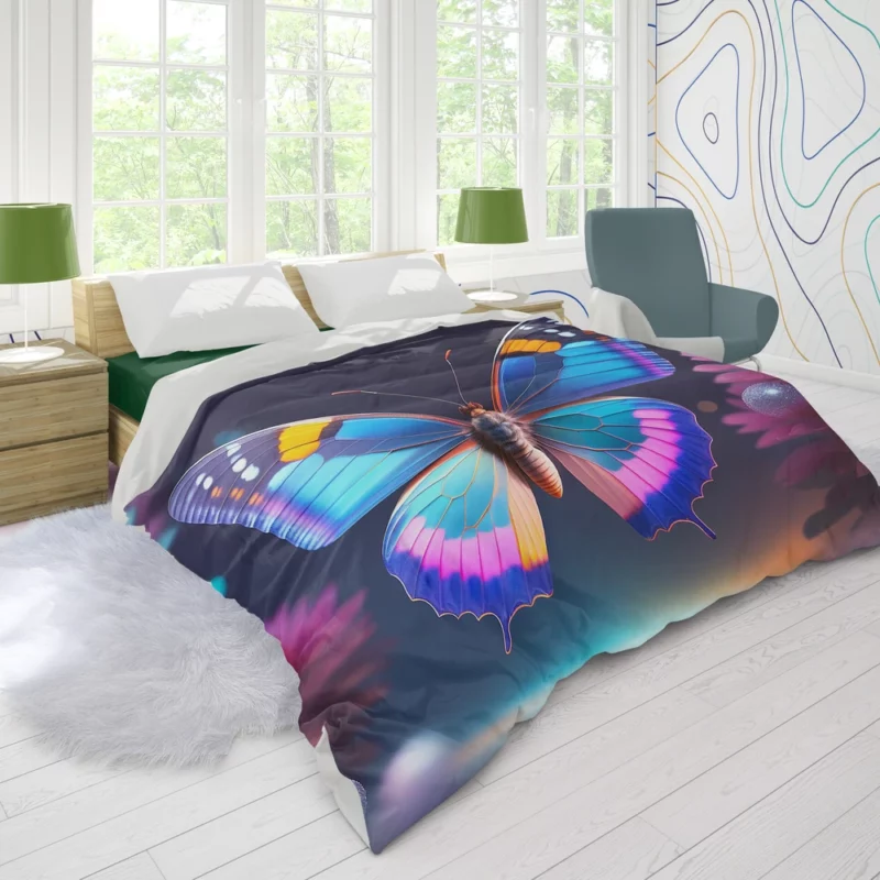 3D Butterfly AI Artwork Duvet Cover