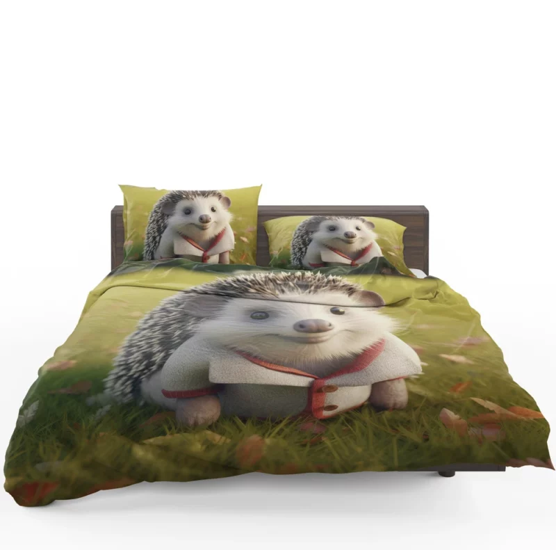 3D Clothed Hedgehog Cartoon Bedding Set 1