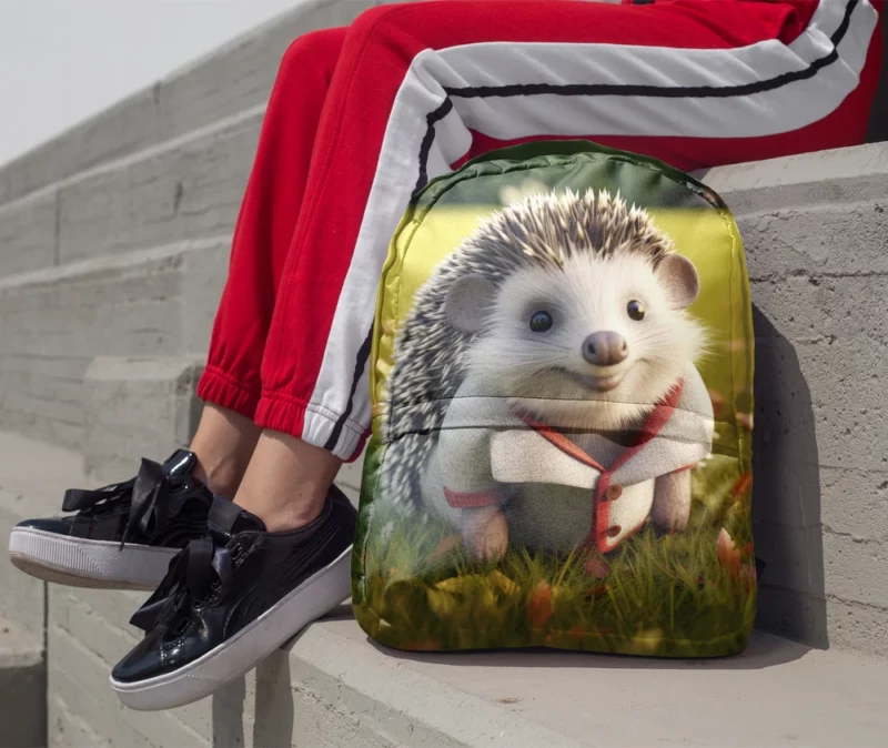 3D Clothed Hedgehog Cartoon Minimalist Backpack 1