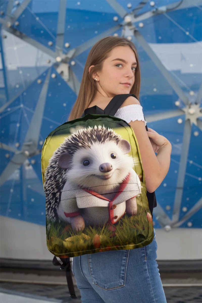 3D Clothed Hedgehog Cartoon Minimalist Backpack 2