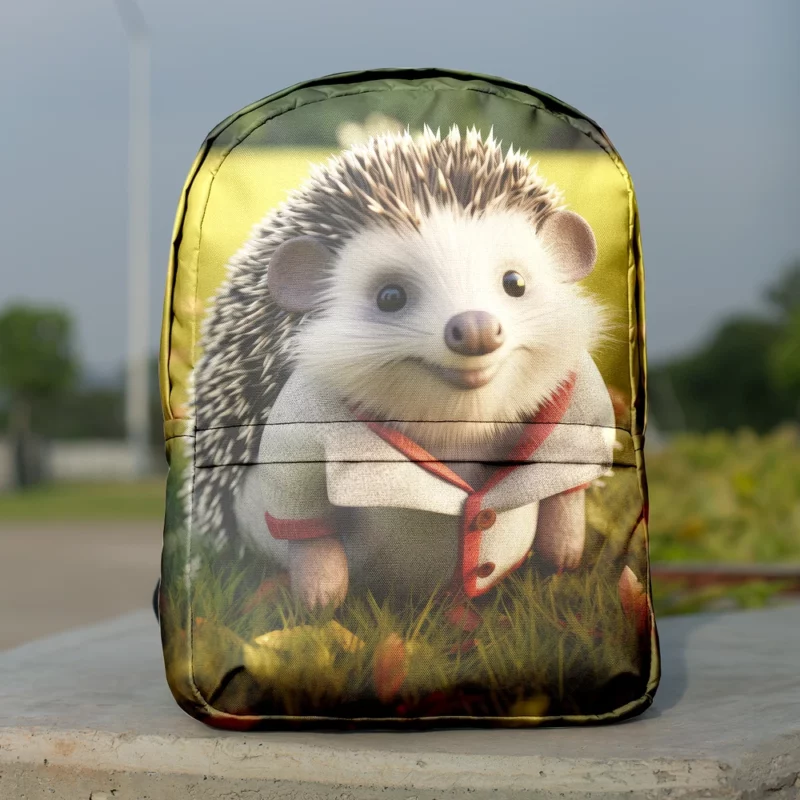 3D Clothed Hedgehog Cartoon Minimalist Backpack