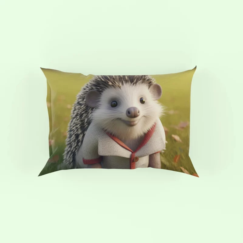 3D Clothed Hedgehog Cartoon Pillow Case