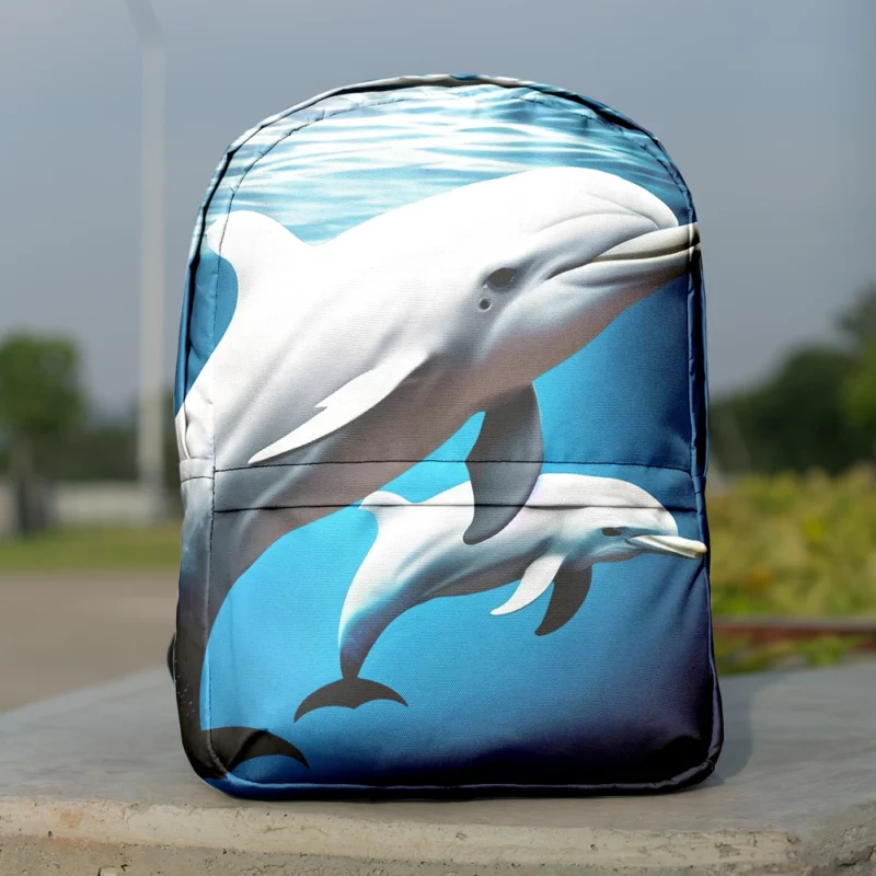 3D Dolphin Character Minimalist Backpack