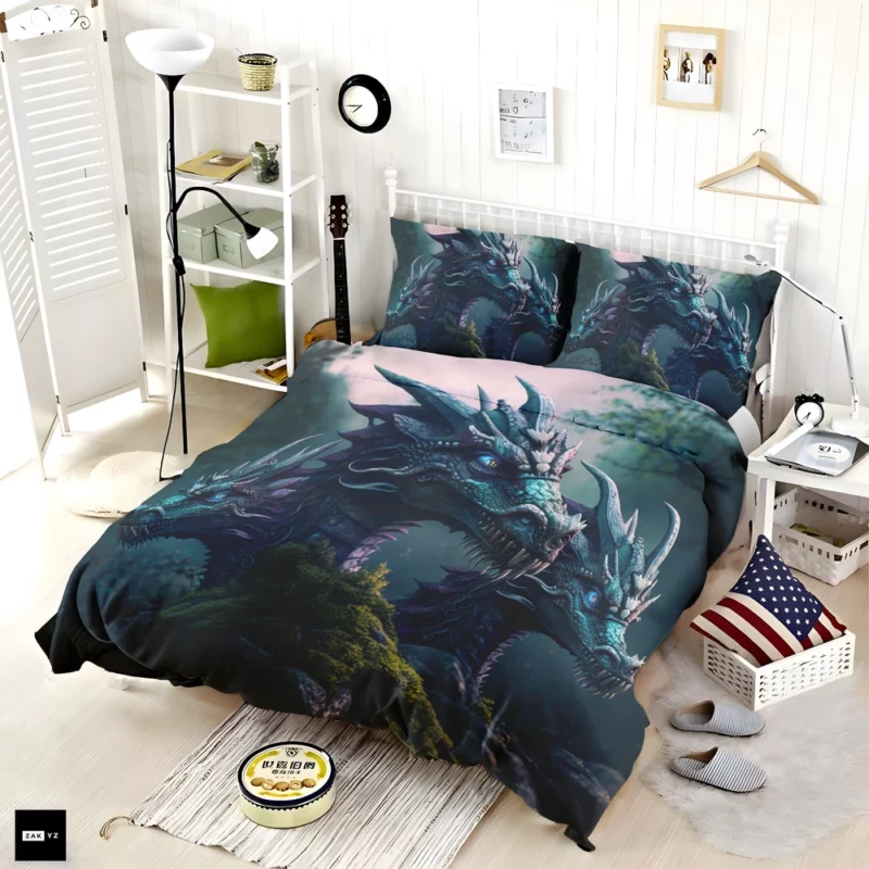 3D Hydra Illustration Bedding Set