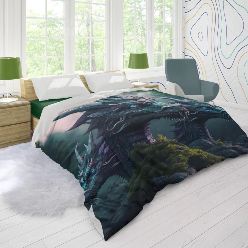 3D Hydra Illustration Duvet Cover