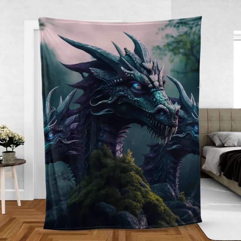 3D Hydra Illustration Fleece Blanket