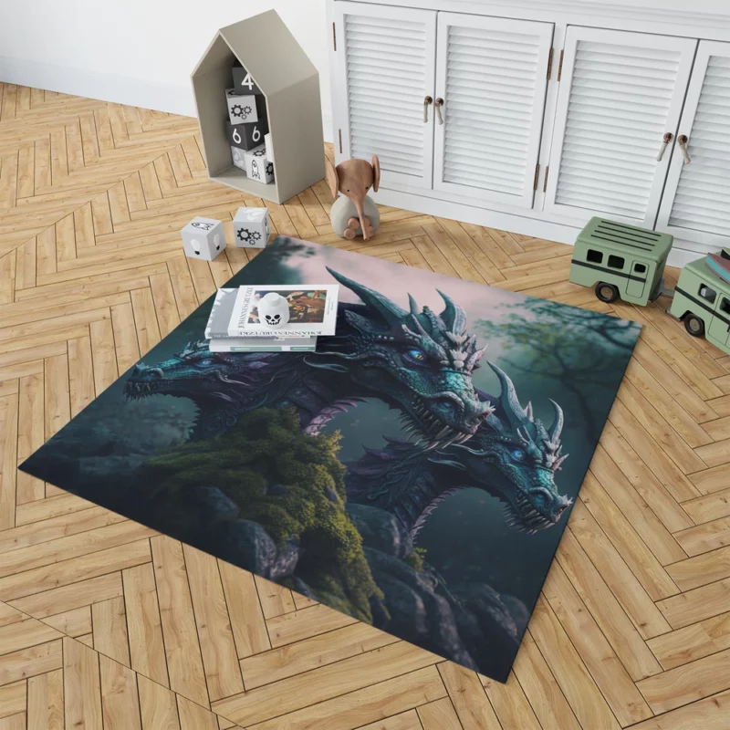 3D Hydra Illustration Rug 1