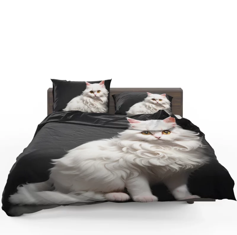 AI Generated Angora Cat Bedding Set 1