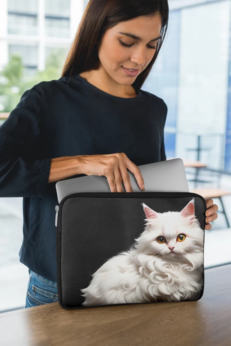 AI Generated Angora Cat Laptop Sleeve 1