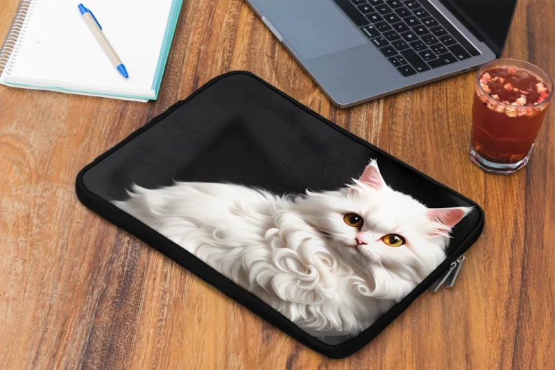 AI Generated Angora Cat Laptop Sleeve 2