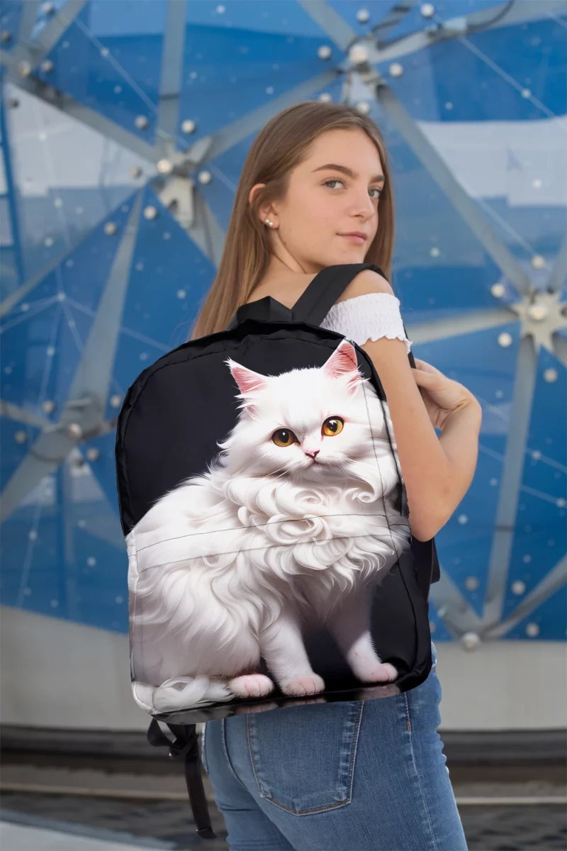 AI Generated Angora Cat Minimalist Backpack 2