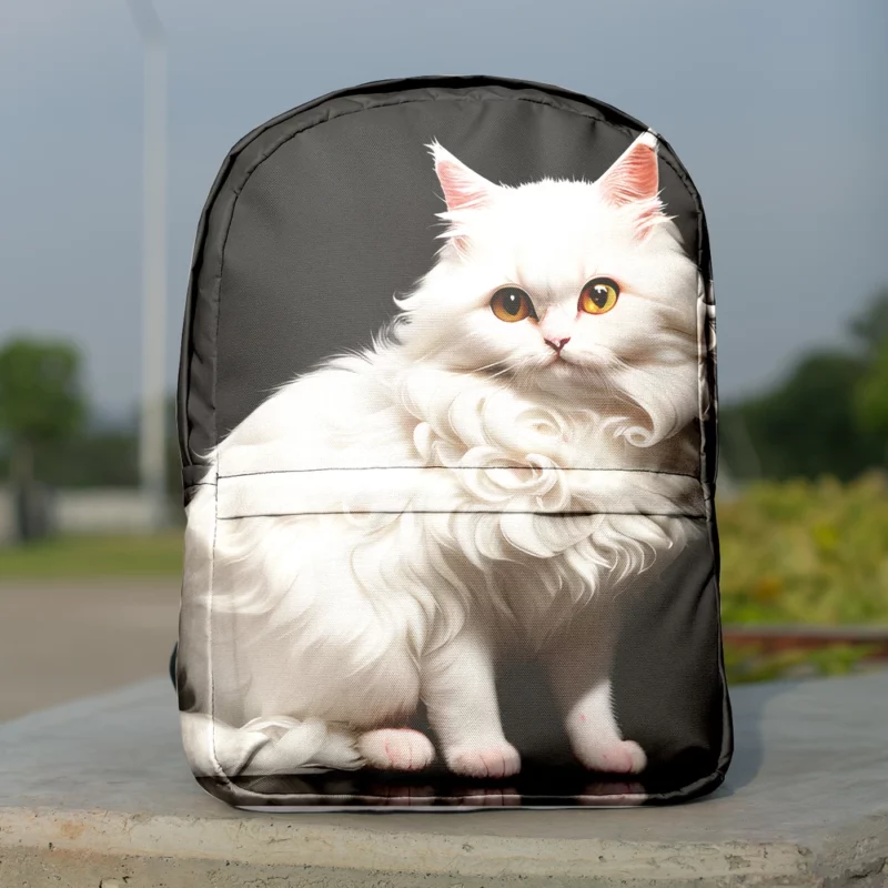 AI Generated Angora Cat Minimalist Backpack