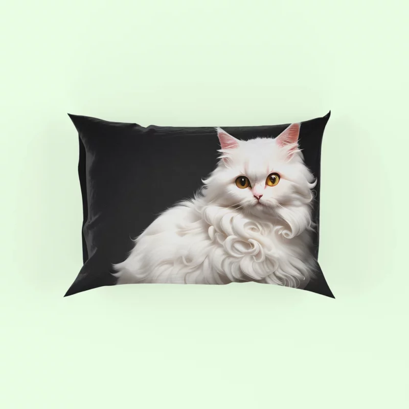 AI Generated Angora Cat Pillow Case