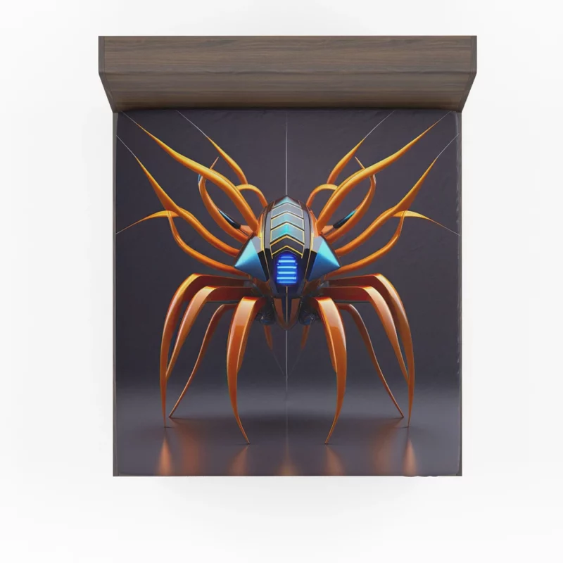 Abstract Cyber Spider Fitted Sheet