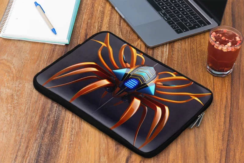 Abstract Cyber Spider Laptop Sleeve 2