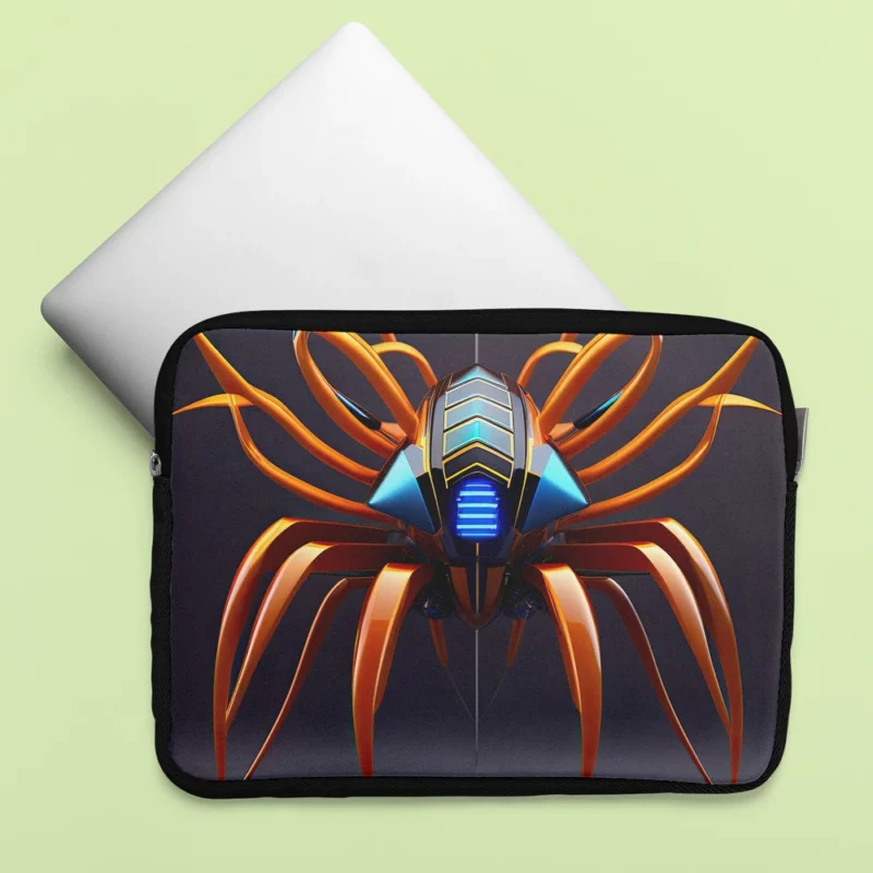 Abstract Cyber Spider Laptop Sleeve