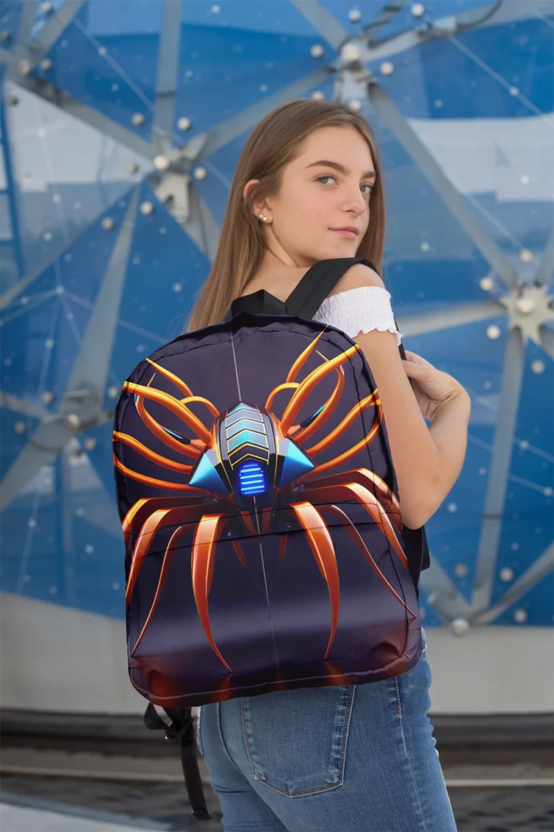 Abstract Cyber Spider Minimalist Backpack 2