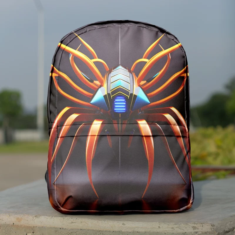 Abstract Cyber Spider Minimalist Backpack