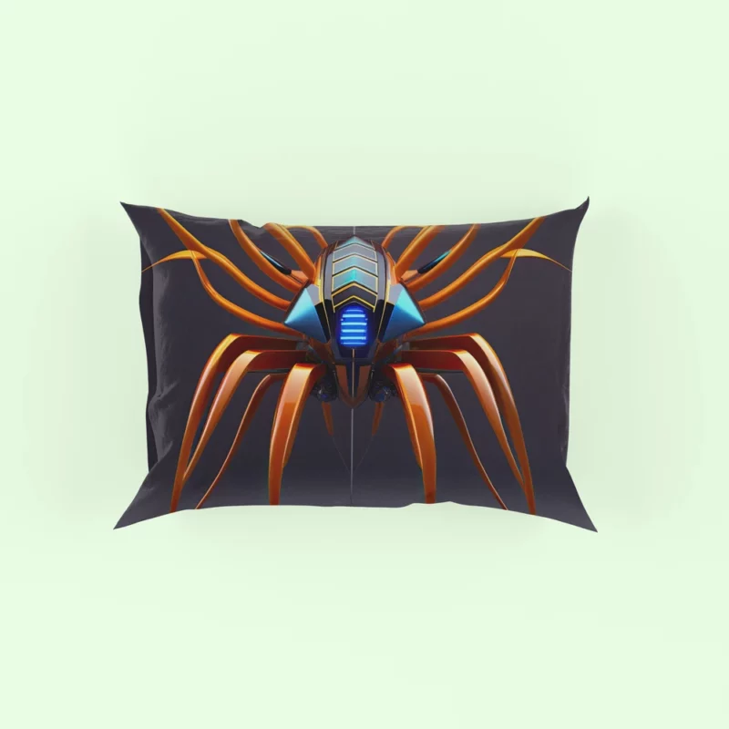 Abstract Cyber Spider Pillow Case