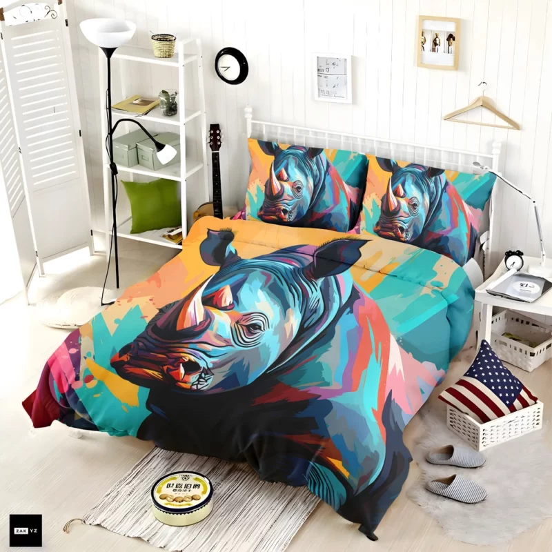 Abstract Dolphin Character Design Bedding Set